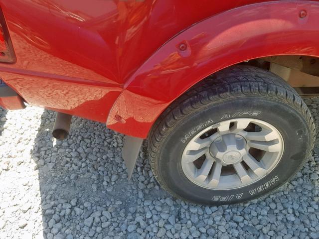 1FTYR14U47PA60358 - 2007 FORD RANGER SUP RED photo 9