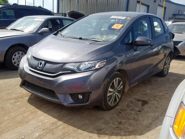 JHMGK5H70HS016320 - 2017 HONDA FIT EX CHARCOAL photo 2