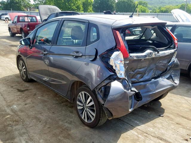 JHMGK5H70HS016320 - 2017 HONDA FIT EX CHARCOAL photo 3