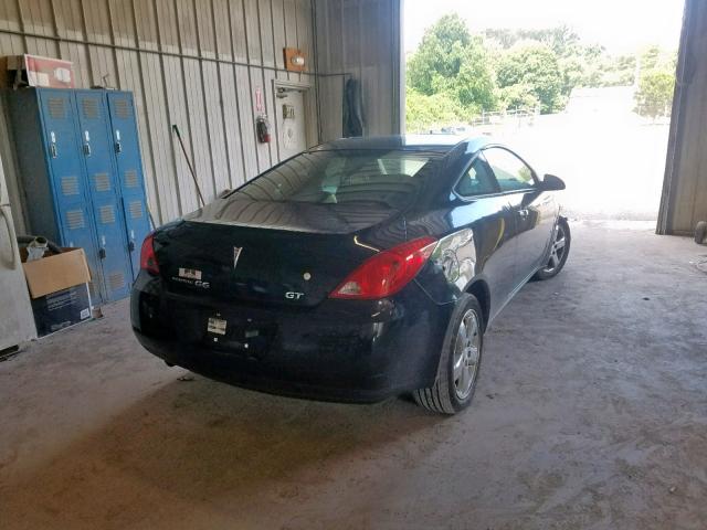 1G2ZH17NX84146261 - 2008 PONTIAC G6 GT BLACK photo 4