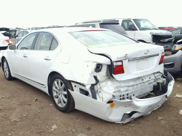 JTHBL46F475046252 - 2007 LEXUS LS 460 WHITE photo 3