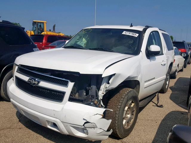 1GNFK16398J228619 - 2008 CHEVROLET SUBURBAN K WHITE photo 2