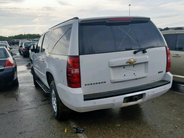 1GNFK16398J228619 - 2008 CHEVROLET SUBURBAN K WHITE photo 3