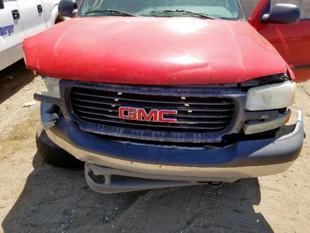 1GTEK14V3YE341869 - 2000 GMC NEW SIERRA RED photo 7