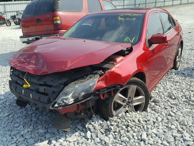 3FAHP0KC1BR178045 - 2011 FORD FUSION SPO RED photo 2