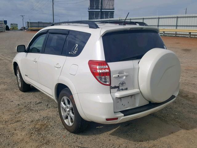 2T3DK4DV4BW041173 - 2011 TOYOTA RAV4 LIMIT WHITE photo 3