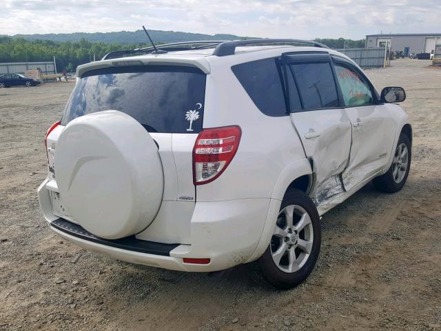 2T3DK4DV4BW041173 - 2011 TOYOTA RAV4 LIMIT WHITE photo 4