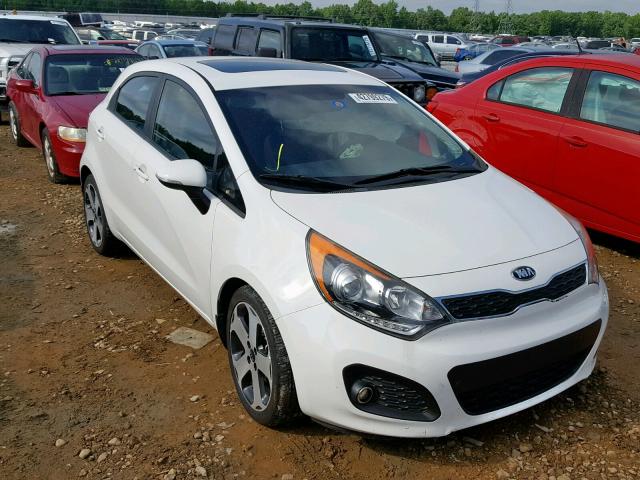 KNADN5A32D6160079 - 2013 KIA RIO EX WHITE photo 1