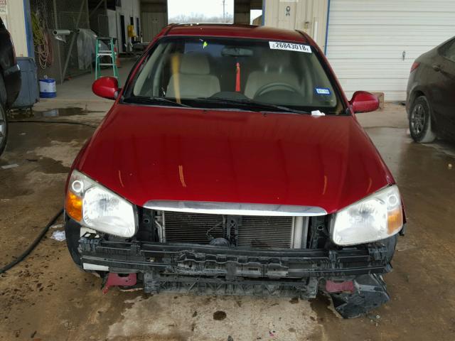 KNAFE121785555496 - 2008 KIA SPECTRA EX RED photo 9