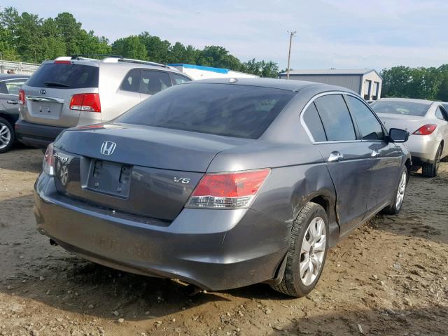 1HGCP36898A074001 - 2008 HONDA ACCORD EXL GRAY photo 4