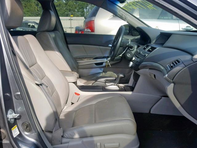 1HGCP36898A074001 - 2008 HONDA ACCORD EXL GRAY photo 5