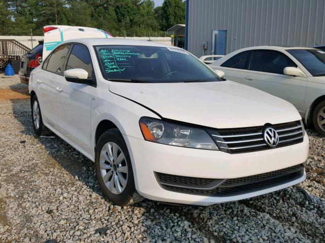 1VWAT7A33FC050621 - 2015 VOLKSWAGEN PASSAT S WHITE photo 1