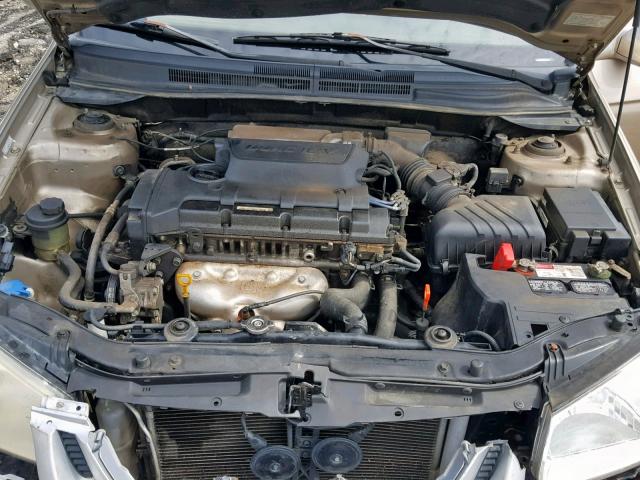 KNAFE121675475525 - 2007 KIA SPECTRA EX TAN photo 7