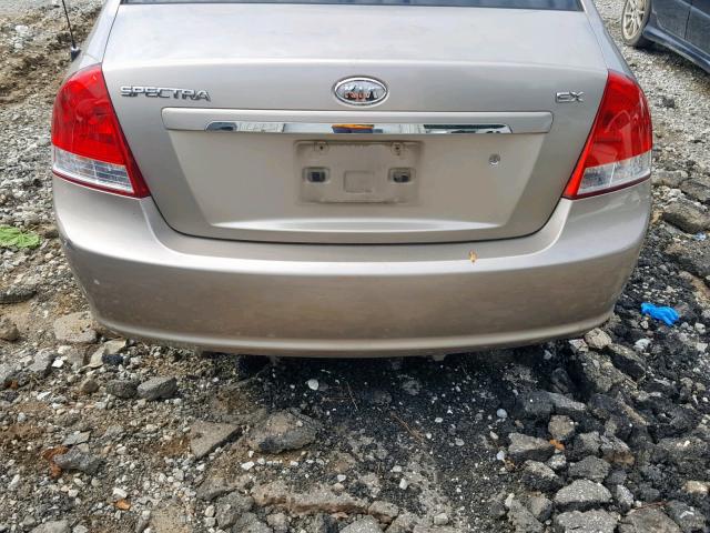 KNAFE121675475525 - 2007 KIA SPECTRA EX TAN photo 9