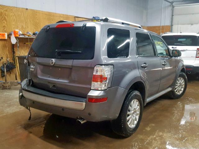 4M2CN8H78AKJ16240 - 2010 MERCURY MARINER PR GRAY photo 4