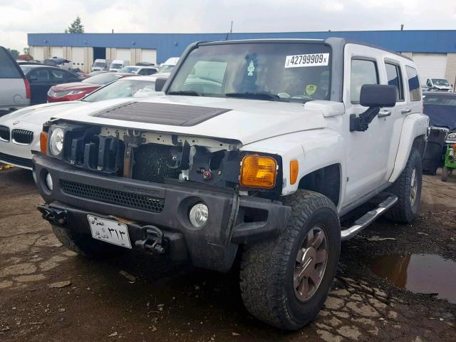 5GTDN136068324836 - 2006 HUMMER H3 WHITE photo 2