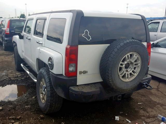 5GTDN136068324836 - 2006 HUMMER H3 WHITE photo 3