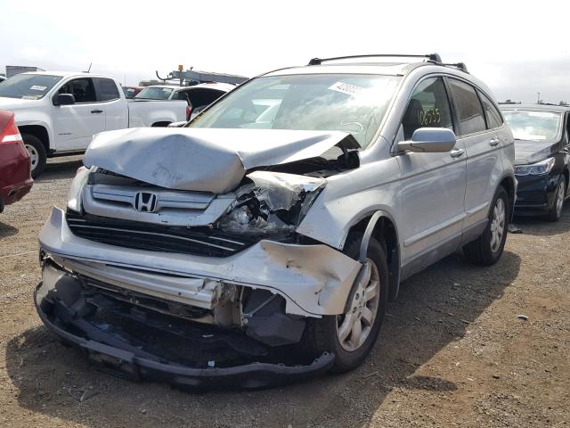 5J6RE48799L031626 - 2009 HONDA CR-V EXL SILVER photo 2