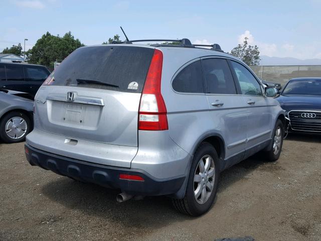 5J6RE48799L031626 - 2009 HONDA CR-V EXL SILVER photo 4