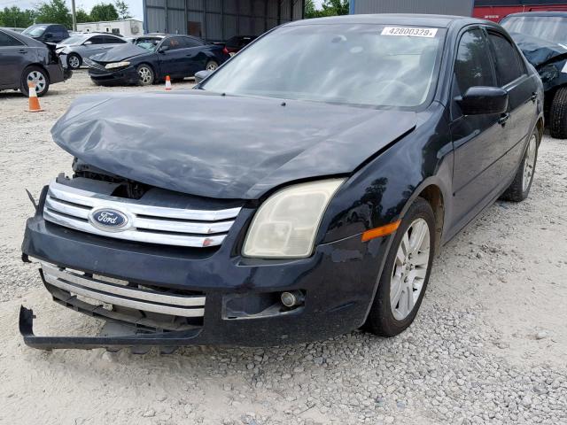 3FAFP08156R227721 - 2006 FORD FUSION SEL BLACK photo 2