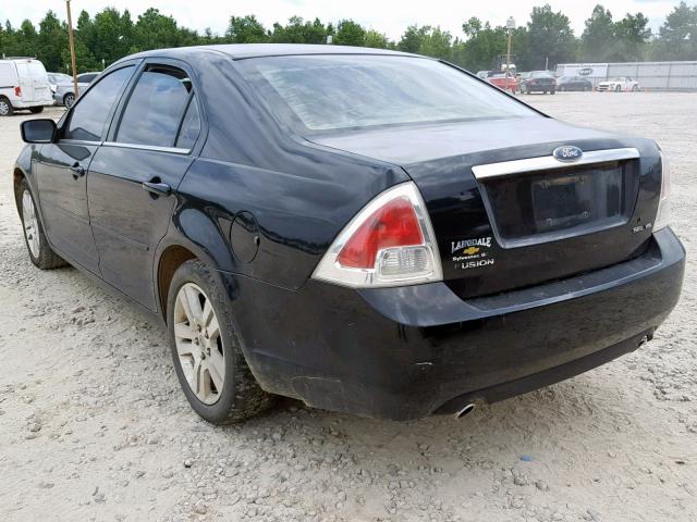 3FAFP08156R227721 - 2006 FORD FUSION SEL BLACK photo 3