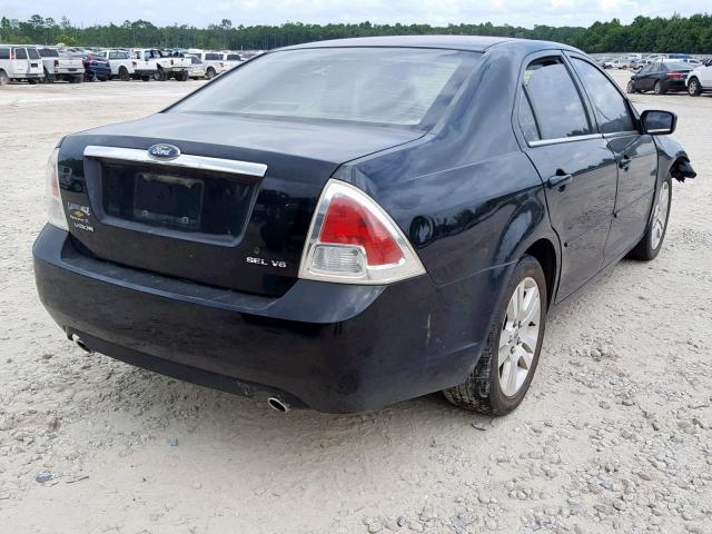 3FAFP08156R227721 - 2006 FORD FUSION SEL BLACK photo 4