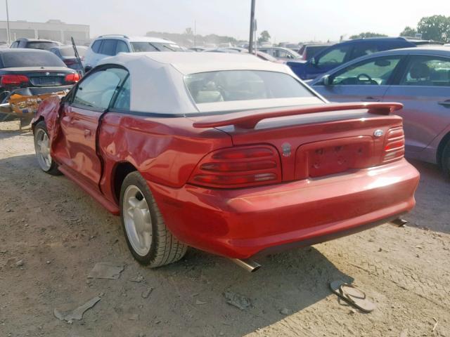 1FALP45T4RF217179 - 1994 FORD MUSTANG GT RED photo 3