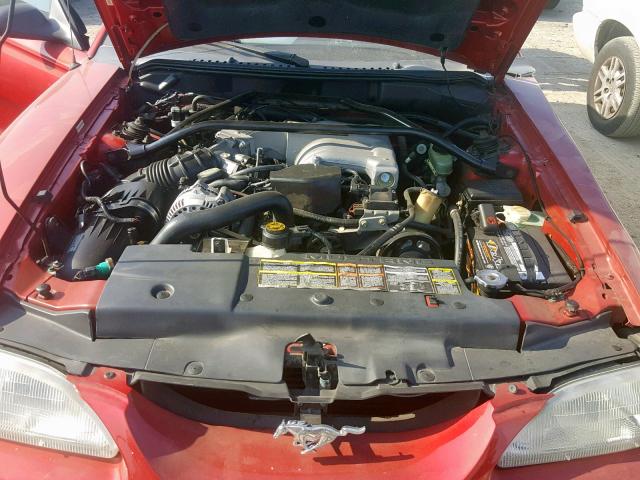 1FALP45T4RF217179 - 1994 FORD MUSTANG GT RED photo 7