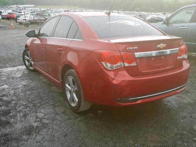 1G1PG5SC9C7259430 - 2012 CHEVROLET CRUZE LT RED photo 3