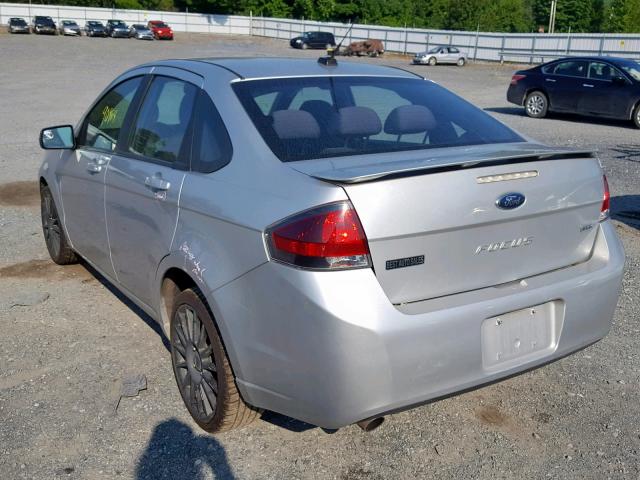 1FAHP3GN5AW286854 - 2010 FORD FOCUS SES SILVER photo 3