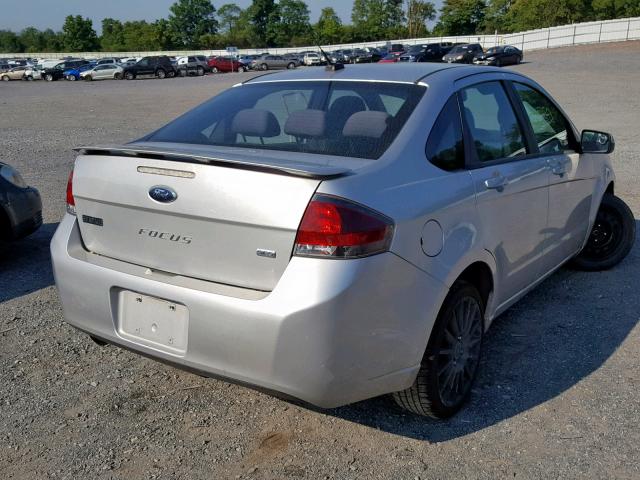 1FAHP3GN5AW286854 - 2010 FORD FOCUS SES SILVER photo 4