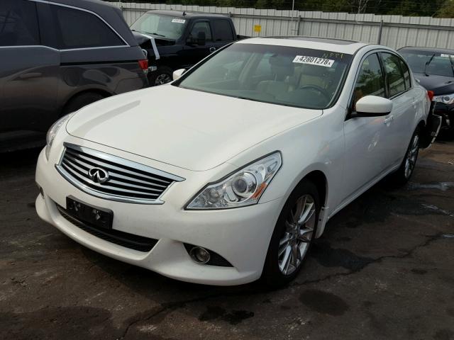 JN1CV6AR9CM675733 - 2012 INFINITI G37 WHITE photo 2