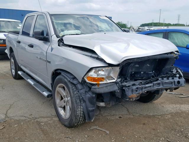 1C6RD7KT0CS285004 - 2012 DODGE RAM 1500 S SILVER photo 1