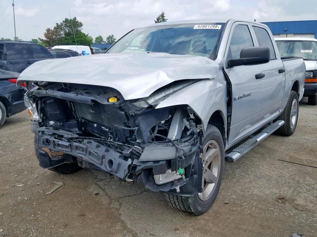 1C6RD7KT0CS285004 - 2012 DODGE RAM 1500 S SILVER photo 2