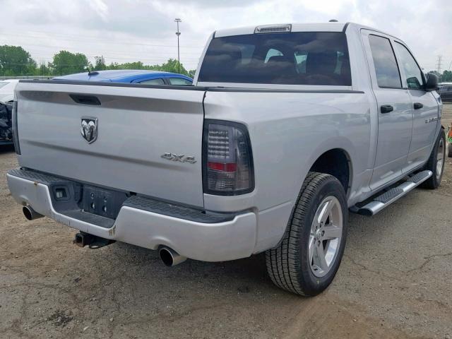 1C6RD7KT0CS285004 - 2012 DODGE RAM 1500 S SILVER photo 4