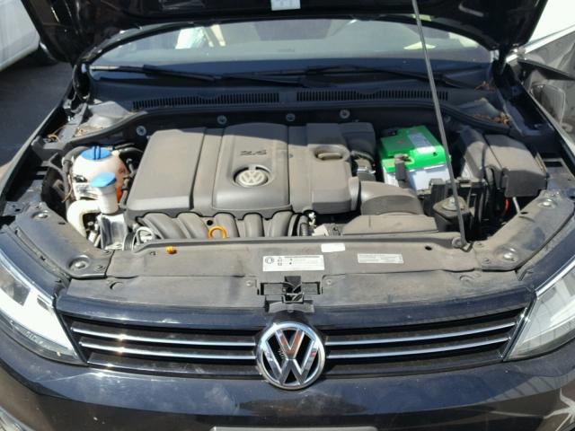 3VWLP7AJ5CM365040 - 2012 VOLKSWAGEN JETTA SEL BLACK photo 7