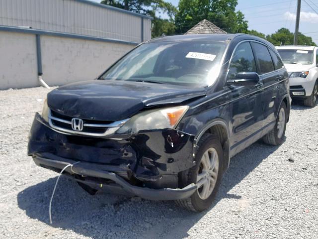 5J6RE3H71AL001874 - 2010 HONDA CR-V EXL BLACK photo 2