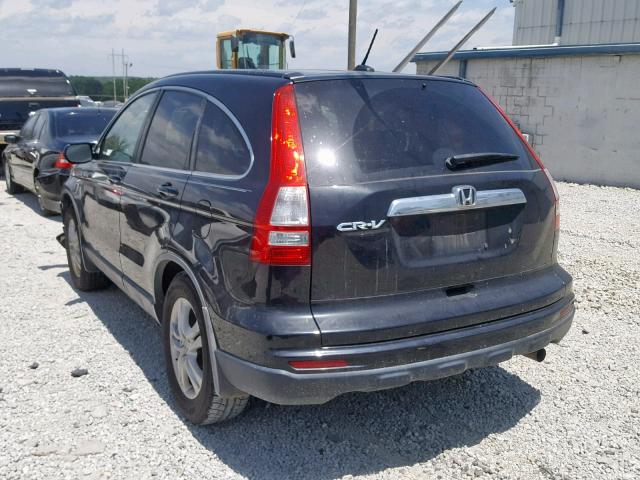 5J6RE3H71AL001874 - 2010 HONDA CR-V EXL BLACK photo 3