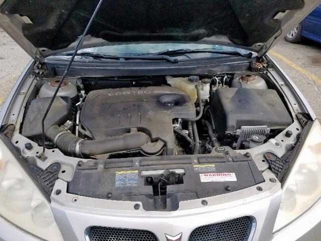 1G2ZF57B984279998 - 2008 PONTIAC G6 VALUE L SILVER photo 7