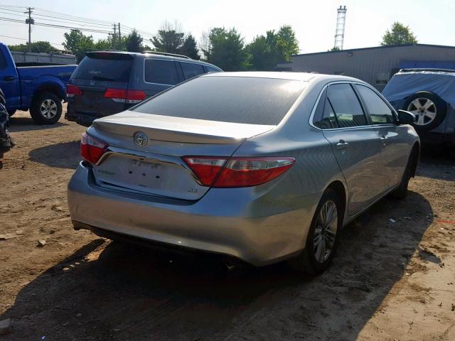 4T1BF1FK6FU027691 - 2015 TOYOTA CAMRY LE SILVER photo 4