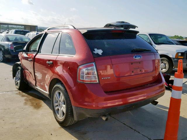 2FMDK36C37BB03657 - 2007 FORD EDGE SE BURGUNDY photo 3