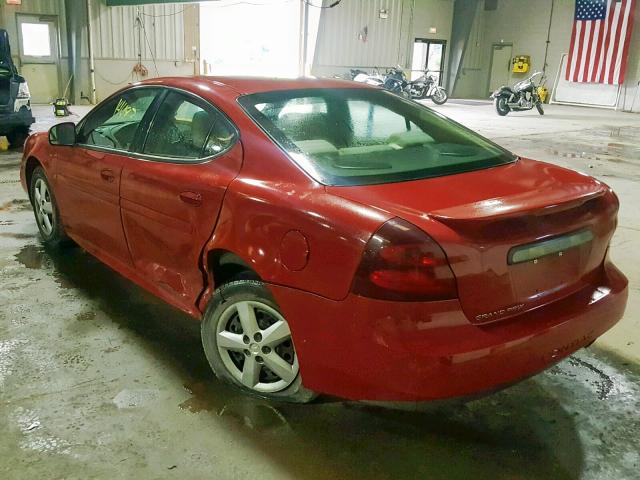 2G2WP552071167152 - 2007 PONTIAC GRAND PRIX RED photo 3