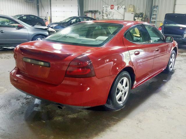 2G2WP552071167152 - 2007 PONTIAC GRAND PRIX RED photo 4