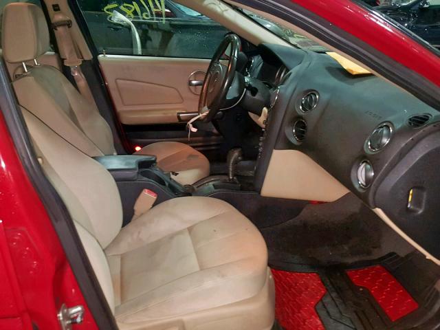 2G2WP552071167152 - 2007 PONTIAC GRAND PRIX RED photo 5