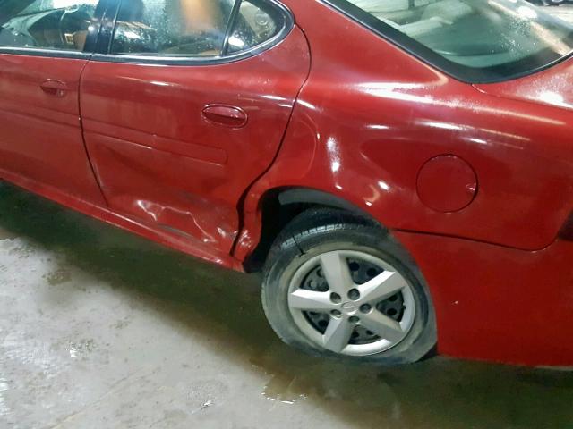 2G2WP552071167152 - 2007 PONTIAC GRAND PRIX RED photo 9
