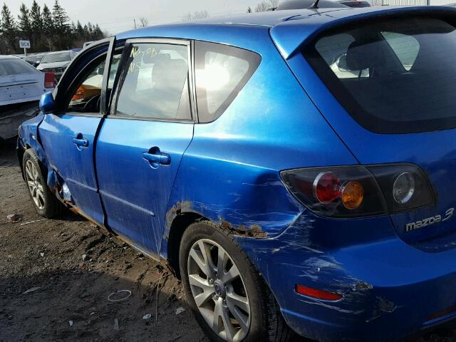 JM1BK143251304946 - 2005 MAZDA 3 HATCHBAC BLUE photo 9