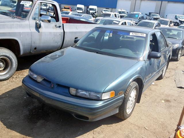 1G3WH52M8VF347144 - 1997 OLDSMOBILE CUTLASS SU GREEN photo 2