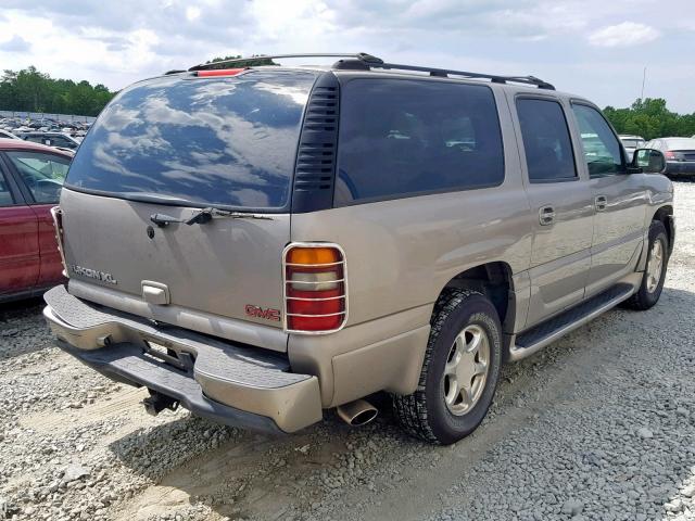 1GKFK66U52J311832 - 2002 GMC DENALI XL TAN photo 4