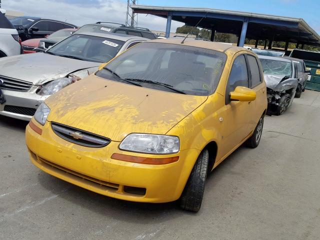 KL1TD66667B761654 - 2007 CHEVROLET AVEO BASE Sarı foto 2