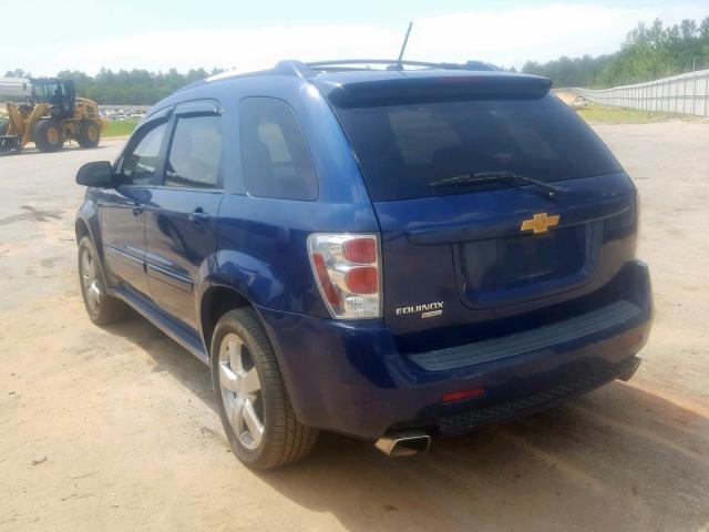 2CNDL937486342913 - 2008 CHEVROLET EQUINOX SP BLUE photo 3